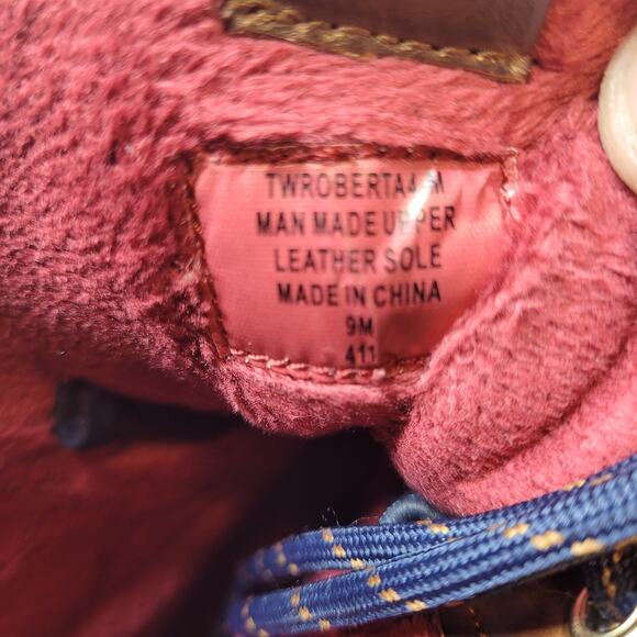 Tommy Hilfiger Women's Brown and Navy Blue Boots Roberta 9m - Picture 4 of 7